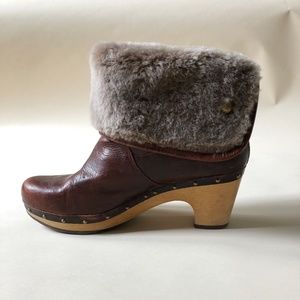 Ugg Lynnea sherpa-lined boot - Sz 10 - Cognac